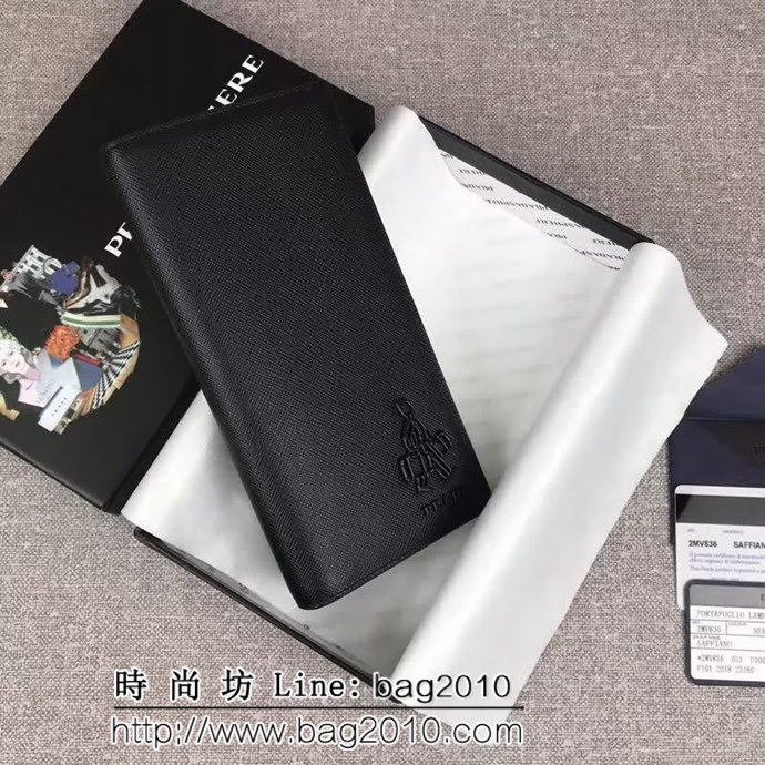 PRADA普拉達 官網同步 專櫃最新款 男士單拉鏈錢包 2MV836 DD1333